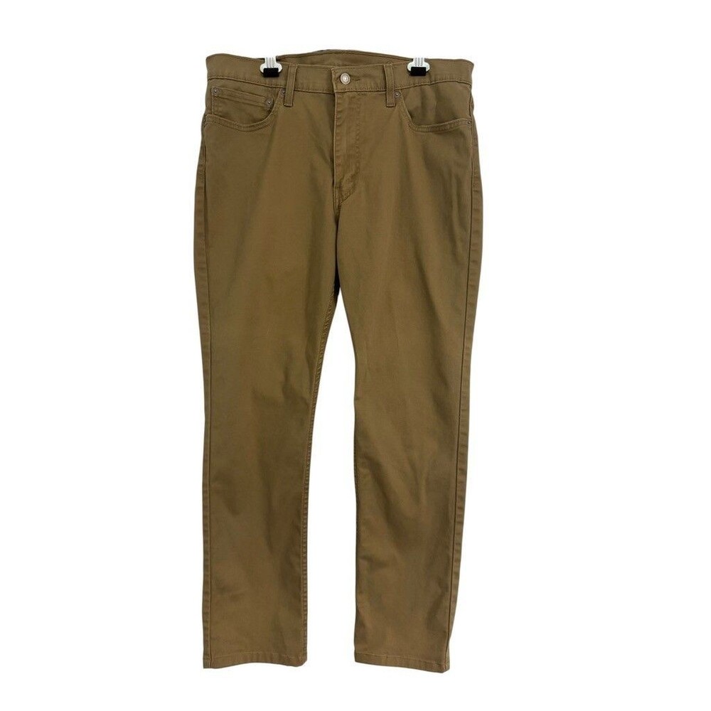 Levis 511 All Seasons Tech Pants Mens 36x34 Beige Tan Khaki Stretch Slim Fit